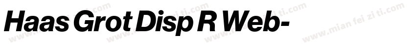 Haas Grot Disp R Web字体转换